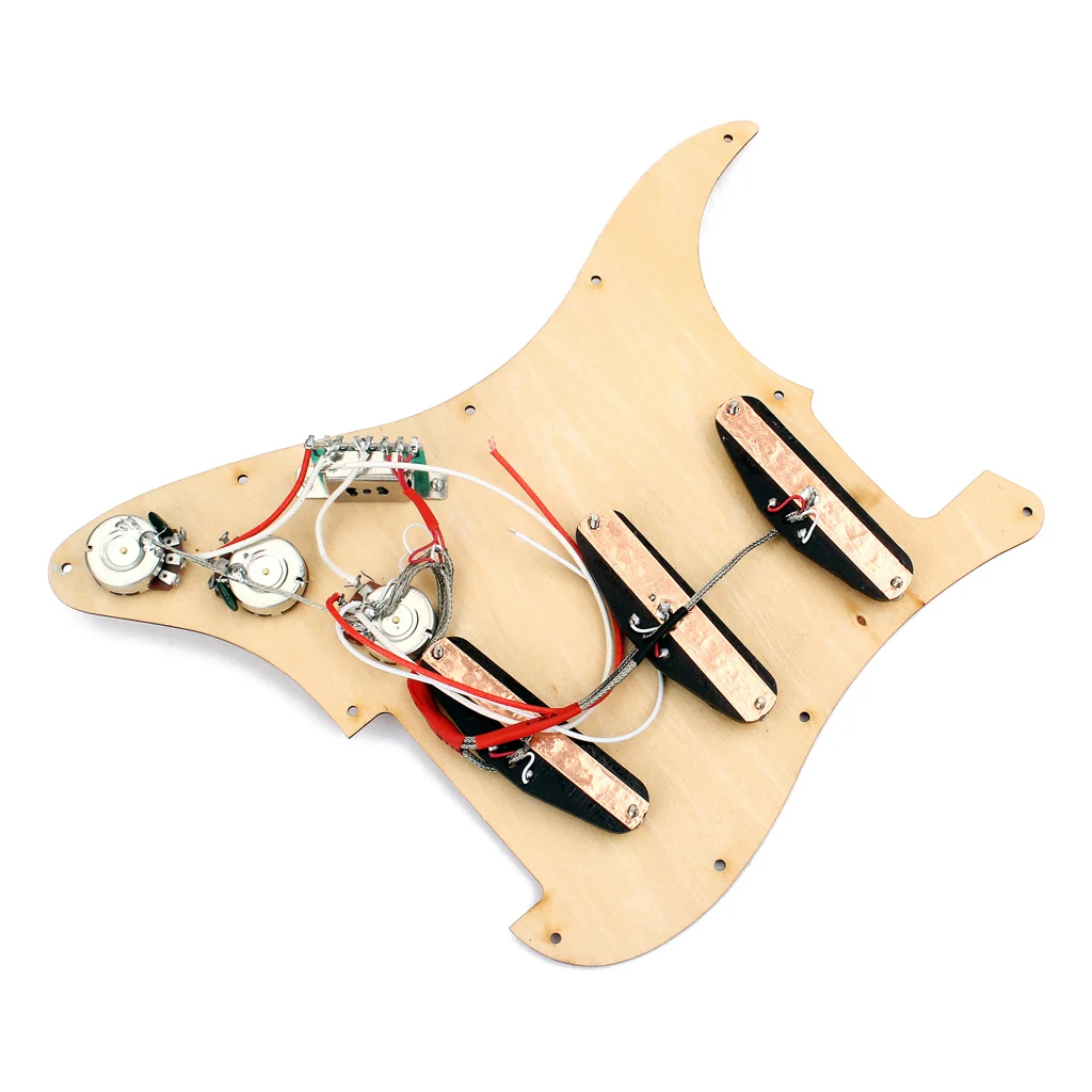 SSS Prewired Pickguard 3 Одиночная катушка 5 переключатель звукоснимателя для электрогитары