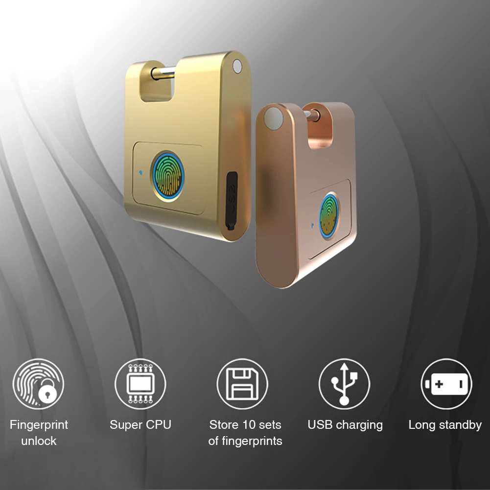 Замок с отпечатком пальца для дома, умный, без ключа, Bluetooth, Противоугонный, USB, перезаряжаемый, безопасность, 360 градусов, дверной замок из цинкового сплава, замок для шкафа