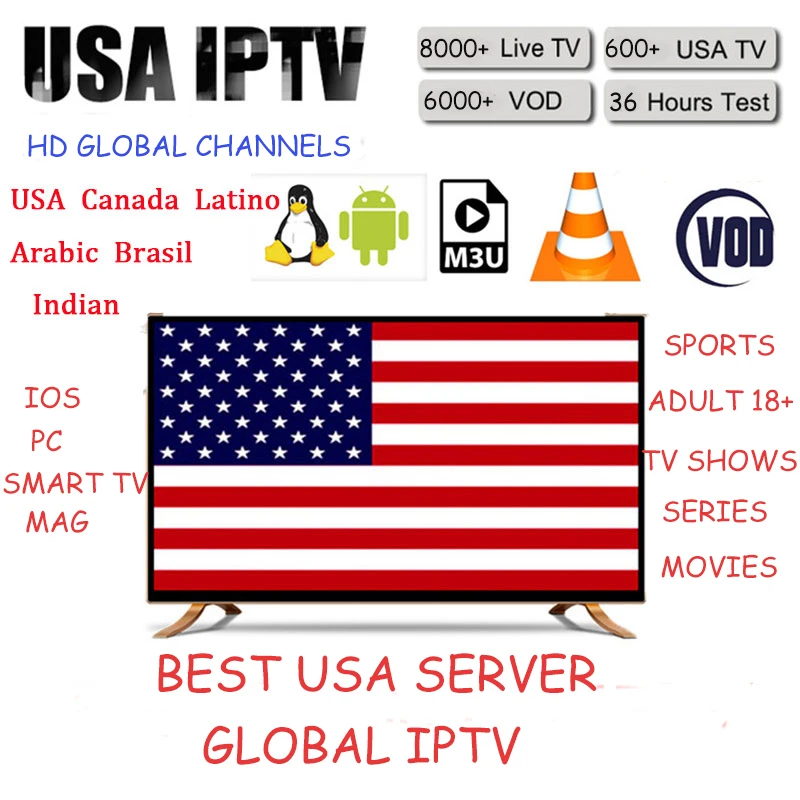 

HD/USA IPTV subscription/Espaсol/France/Portugal/Arabic STABLE SERVER/SPORTS LEAGUE/ADULT/TV SHOWS/SMART TV/MAG/ANDROID/m3u/IOS/