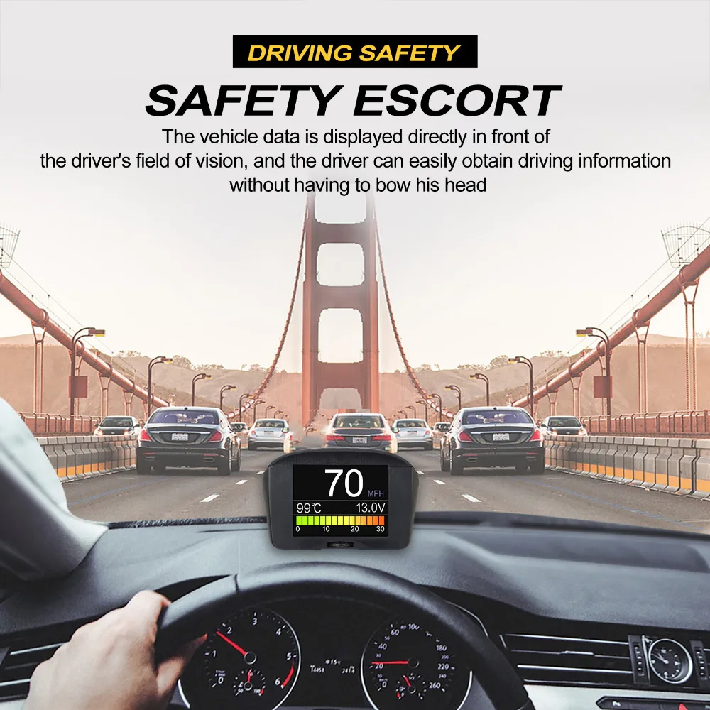 car battery charger AUTOOL X50 Plus OBD2 On-board Computer Car OBD2 Head-up Display HUD OBD Car Digital Computer Trip Display Speed Fuel Consumption automotive battery charger