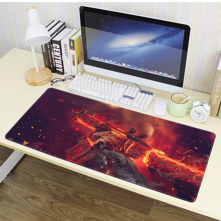 

RGB Grande 900x400 Extra Large Gaming Mouse Pad XXL Gamer Keyboard Mousepad Gun Maus Pad with Locking Edge Gamer Desk Mat