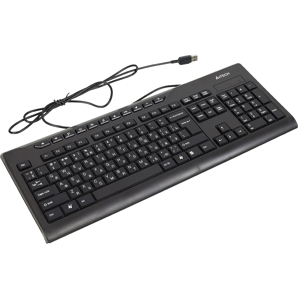 Клавиатура A4 KD-800 черный USB slim Multimedia