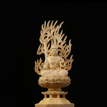 Estatueta de Buda de Madeira – Esculpida à mão