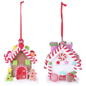 

2pcs Christmas Tree Pendant Christmas Kawaii Ornament Christmas Tree Decor