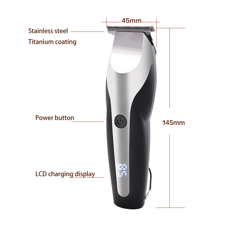 Аккумуляторная машинка для стрижки волос мужчин водонепроницаемый триммер