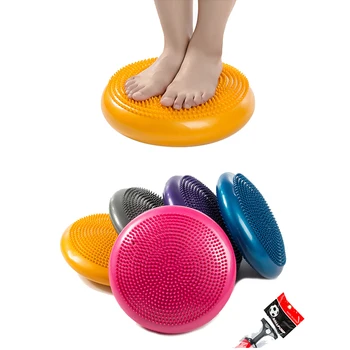 

Inflatable Yoga Massage Balls Balancing Half Sphere Ball Yoga Stabilizer Cushion Trainer Wobble Dis Universal Sport Fitness Gym