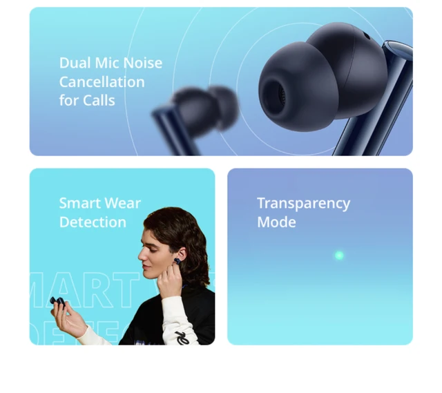 Buy Realme Buds Air 2 With Active Noise Cancellation ANC Bluetooth Headset  True Wireless - Headphones for Unisex 14444014