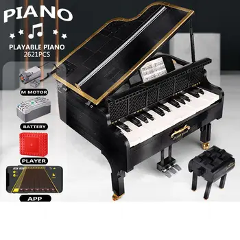 

Yeshin APP Control Toys The Playble Grand Piano Set Assembly Model Building Blocks Bricks Kids Christmas Gifts