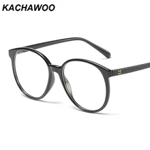 Kachawoo, большие очки, оправа, Круглые, черные, синие, большие очки, оптические, для женщин, Ретро стиль, женские очки, прозрачные линзы, украшение