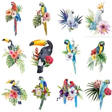 

5D Diamond Painting Parrot Animals Cross Stitch Diamond Embroidery Mosaic Flower Plant Picture of Rhinestones Home Decoration