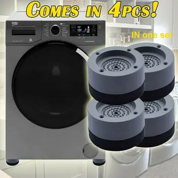 

Appliances Drum Washing Machine Refrigerator Rubber Fixed Mats Slip Universal Static Furniture Feet Heightening Absorbing S Q4I9