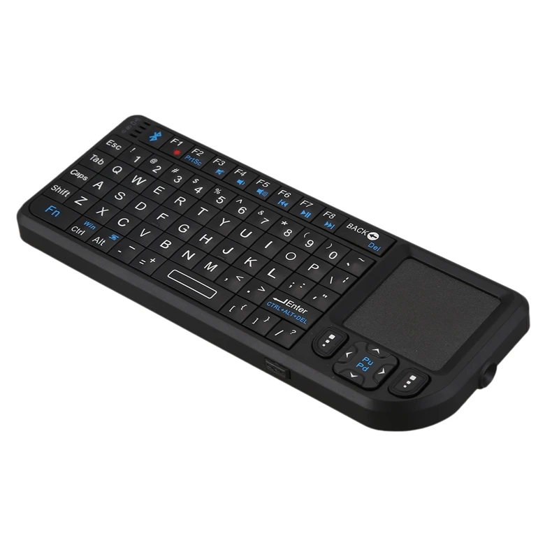 VIBOTON UKB-100-BT Bluetooth английская мини беспроводная клавиатура небольшого размера легкая мультимедийная клавиатура с тачпадом для ноутбука
