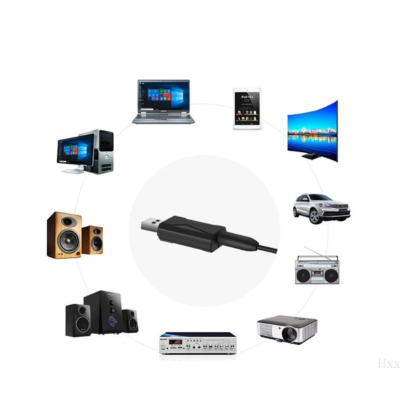 USB Bluetooth 5,0 приемник передатчика 3,5 мм разъем беспроводной стерео Громкая связь адаптер для ТВ ПК автомобиля AUX комплект беспроводной адаптер