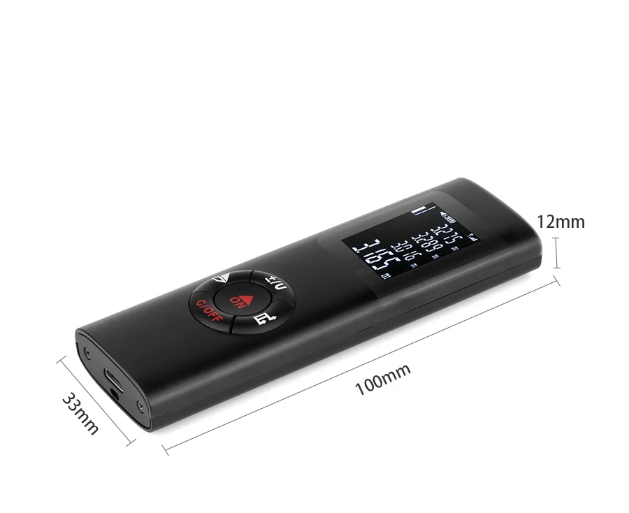 RZ лазерный дальномер Расстояние метр 40 м цифровой Ручной мини перезаряжаемый лазерный дальномер 131ft лазерный дальномер