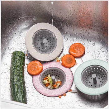 

Silicone Kitchen Sink Strainer Stopper Drain Hole Sink Strainer Bathroom Hair Catcher Sink Kitchen Gadgets Kitchen Accessories