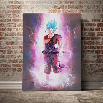 

Anime Posters Dragon Balls Canvas Painting Wall Art Super Saiyan Prints Modular Living Room Decoration Gifts For Family Friends