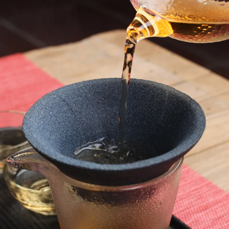 

Ceramic Non-Porous Tea Filter Leakage Creative Alumina Ore Kung Fu Tea Set Accessories Tea Leaf Filter