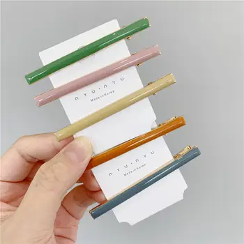 

2020 Hot new Fashion 7cm Vintage Women Solid Plastic Hair Clips Thick Barrettes Female Elegant Lady Hairpins Hair Accessories