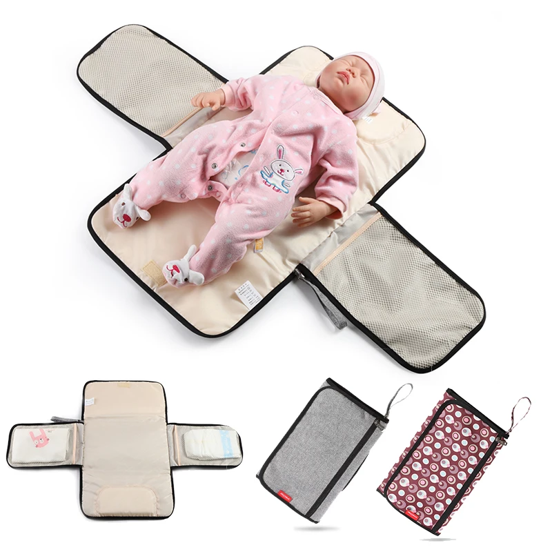 

3-in-1 Foldable Baby Changing Pads Diaper Waterproof Multifunctional Portable Baby Diaper Cover Mat Clean Hand Travel Outdoor