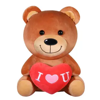 

Toyvian 1PC Comfortable Safe Odorless Soft Stuffed Toy Plush Bear for Birthday Gifts Valentine's Day Festive Decoration