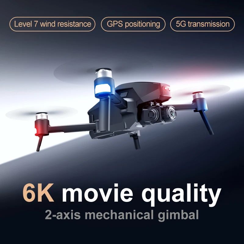 2021 M1 Pro 2 drone 4k HD mechanical 2-Axis gimbal camera 5G wifi gps system supports TF card drones distance 1.6km 3