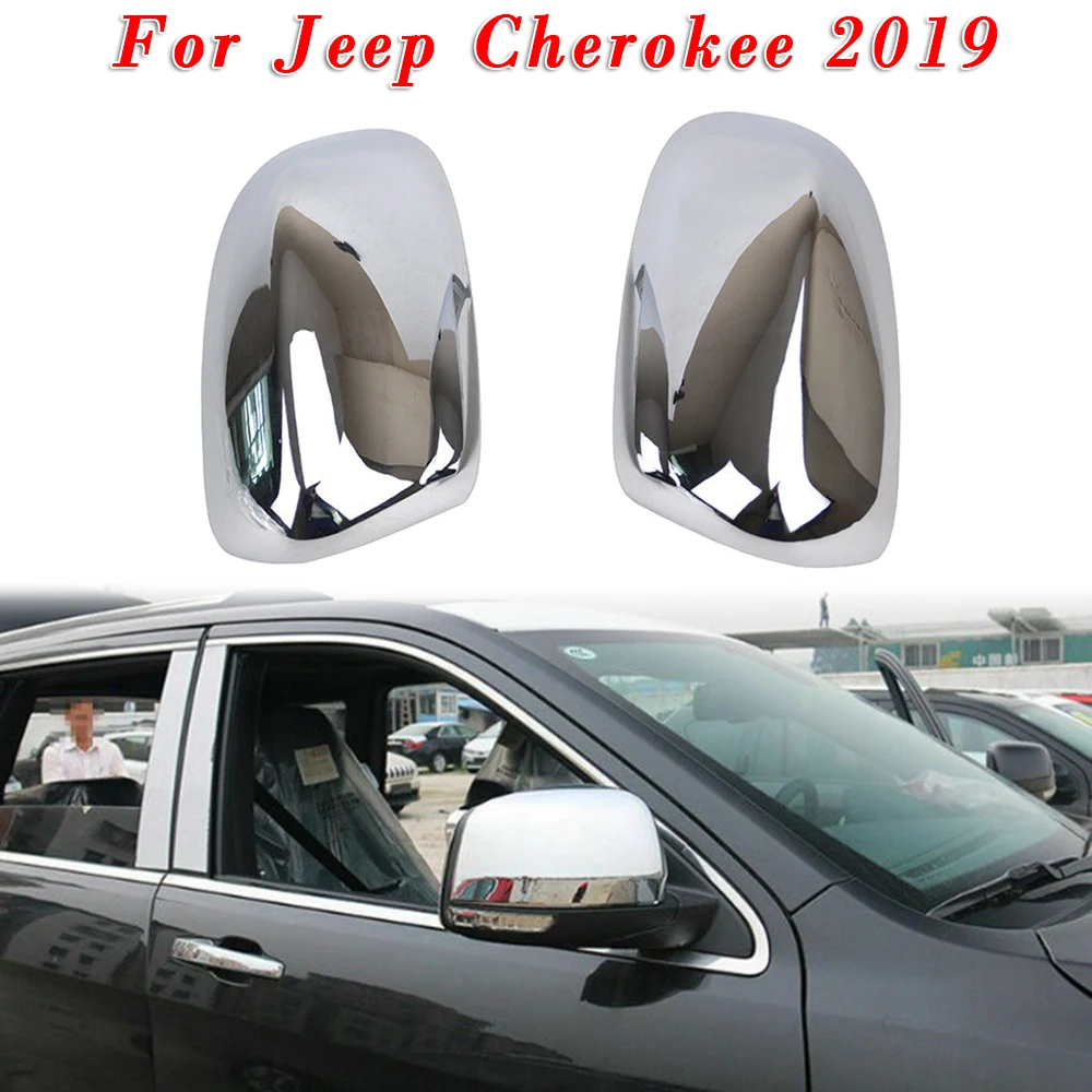 Серебряное зеркальное покрытие боковой двери наклейка Накладка для Jeep Cherokee KL