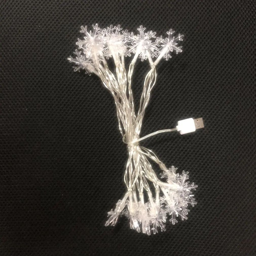 

Fairy String Lights Christmas Snowflake Led String Lights Snow Lights Christmas Tree Snowflake String Decorations