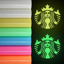 25x50 см светящийся фосфоресцирующий винил для футболки теплопередача Пресс режущий плоттер