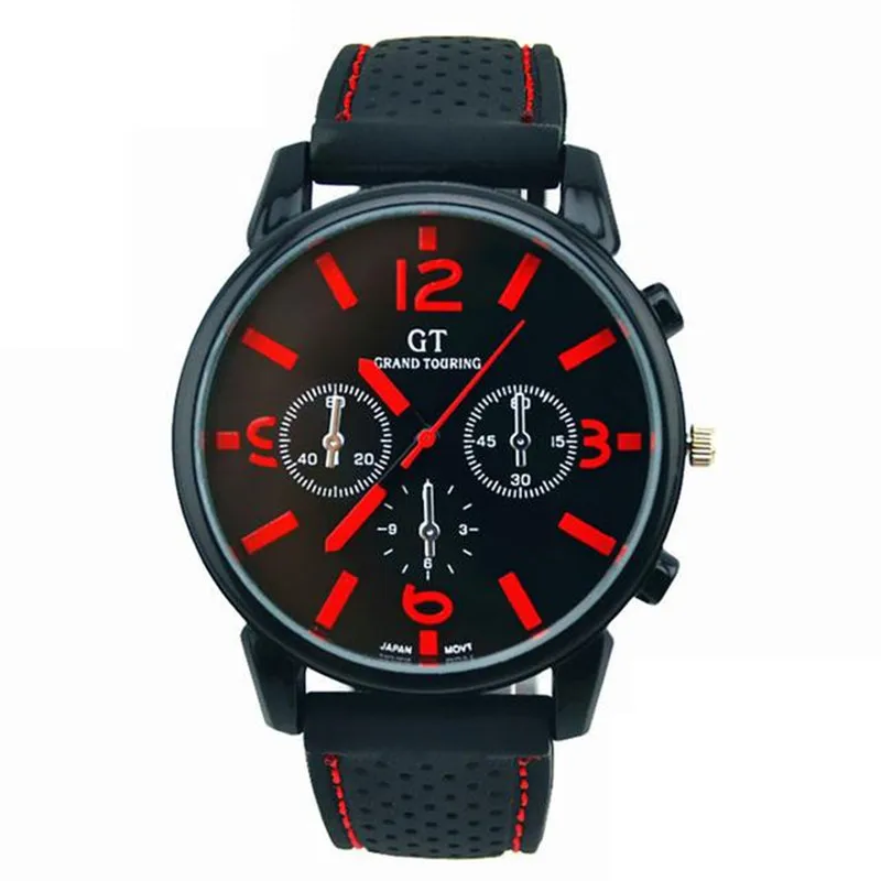 

Men Wristwatch Clock Simple Big Dial Silicone Strap watches mens 2019 zegarki meskie montres homme relojes para hombre