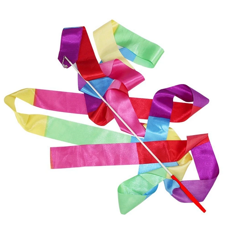 

4m Gym Dance Ribbon Rhythmic Art Gymnastic Streamer Twirling Rod Stick