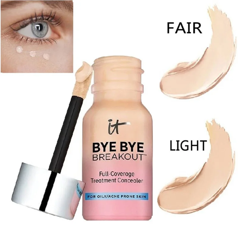

Drop ship It Cosmetics it bye bye breakout full coverage treatment concealer 10.5ml Dark Circle Skin Brighten Cream