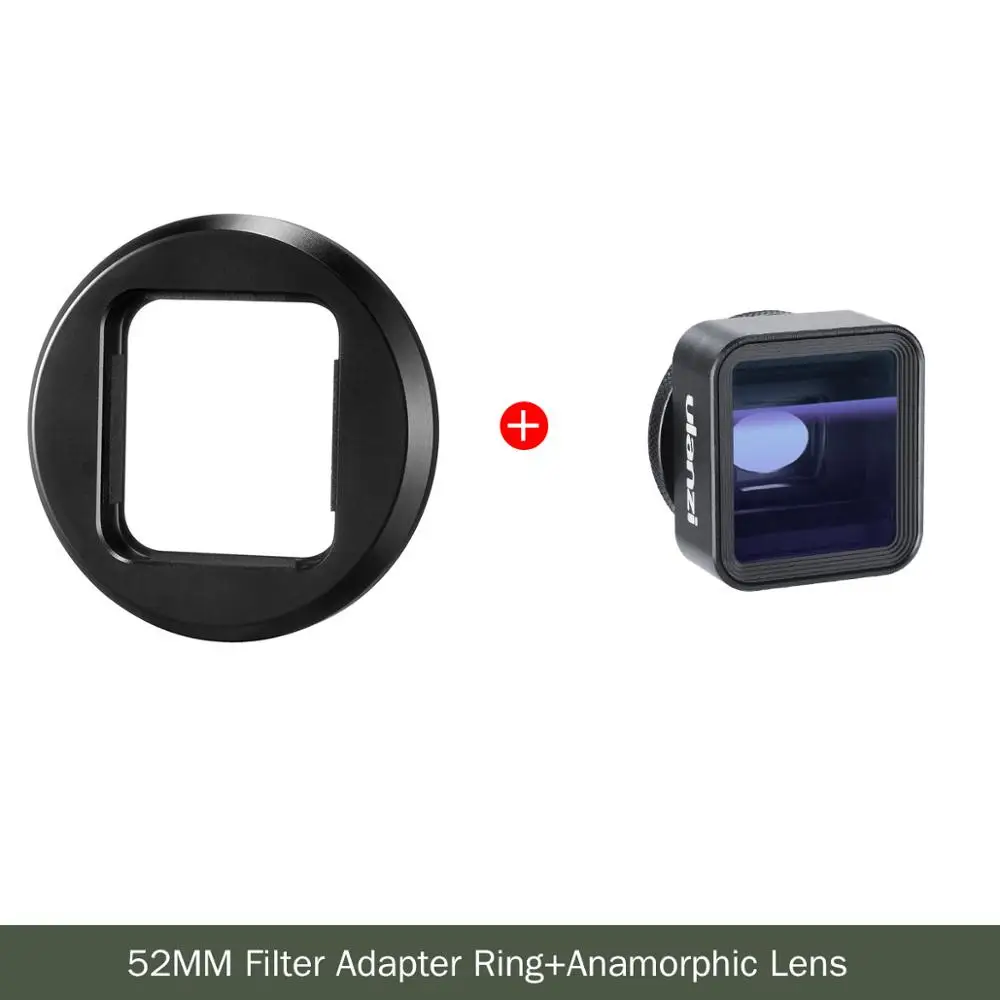Чехол для телефона Ulanzi для iPhone 7/8 X XS XR 11 Pro Max samsung S10 N10 HUAWEI P30 mate 30 Pro анаморфные линзы 17 мм чехол для объектива - Цвет: Anamorphic Lens