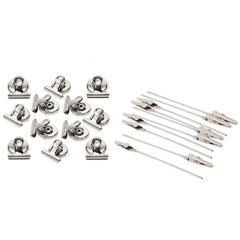 

12x Strong netic Clips-Heavy Duty Refrigerator net Clips-31mm & 10 x Crocodile Metal Clips