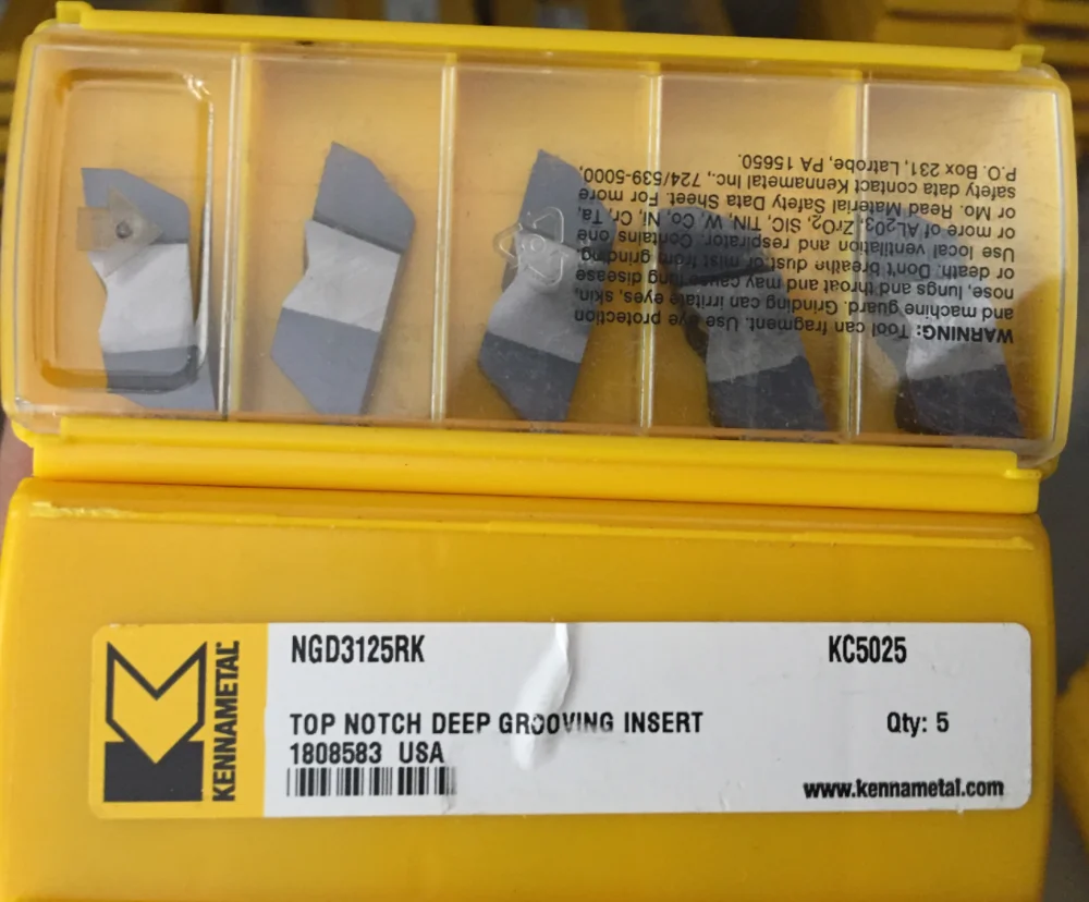 10 шт. KENNAMETAL карбидные вставки NGD3125RK KC5025