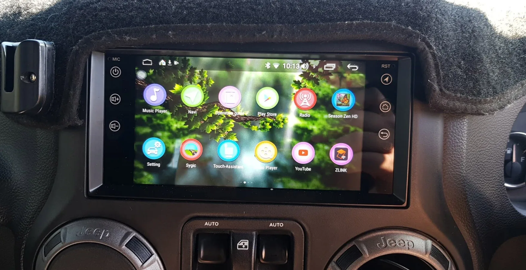 Sale Android 8.1 car radio stereo player 4GB+64GB with DSP for Jeep Octa Core 1024*600 Support 3G/4G Steering wheel control head unit 5