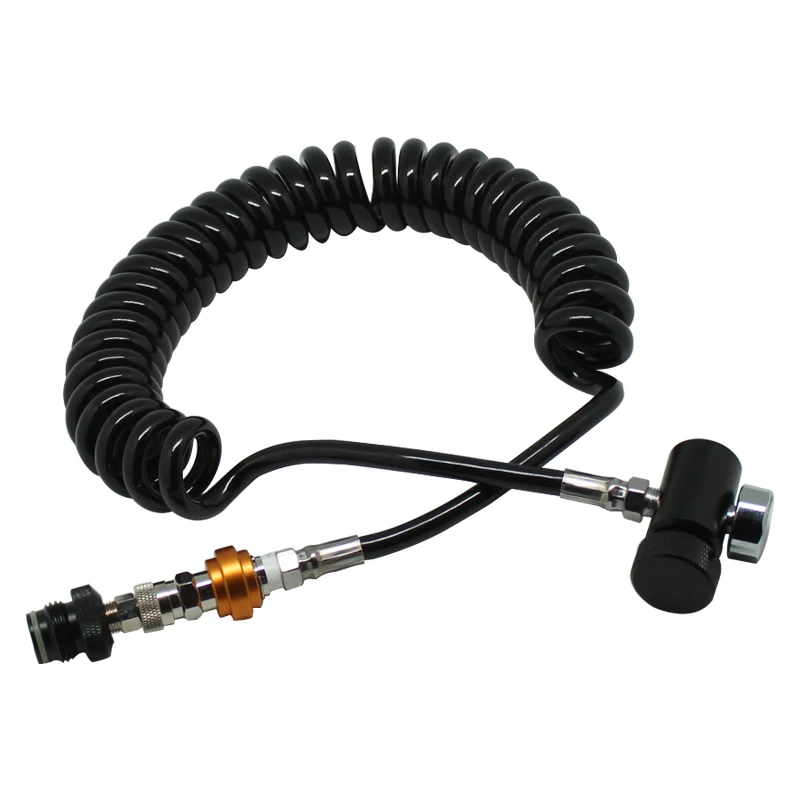 Ligne de tuyau à distance avec bobine de Paintball, avec joints toriques de calibre 1500psi ou vérification de glissière de rechange