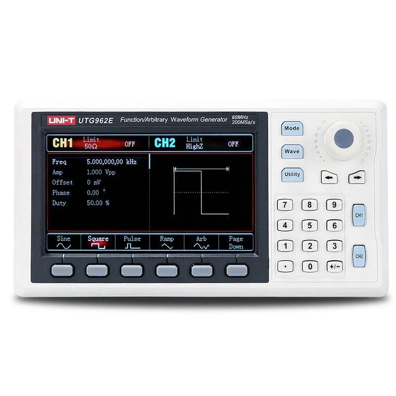 UNI-T UTG932E UTG962E функция/произвольный генератор сигналов двухканальный 200 мкс/с