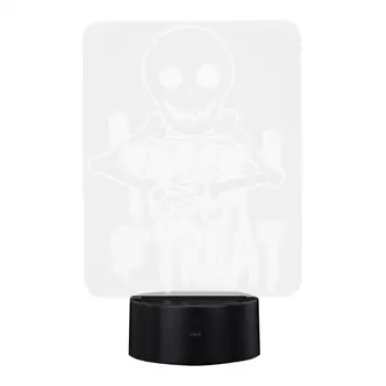 

1Pc Inductive Light Creative Ghost Pattern Bedside Lamp for Home (Black)