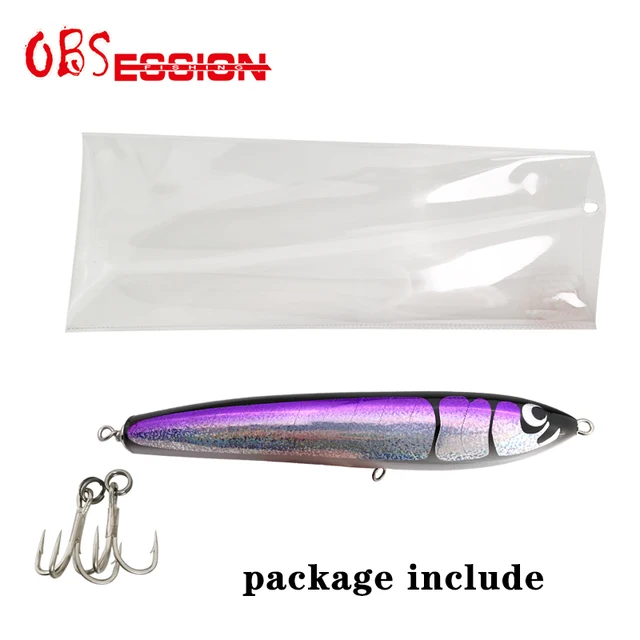 65g90g120g140g Trolling Wood Stickbait Pencil Popper Tuna Boat Fishing Lure Topwater Long Casting Wobbler Carp Artificial Leurre F