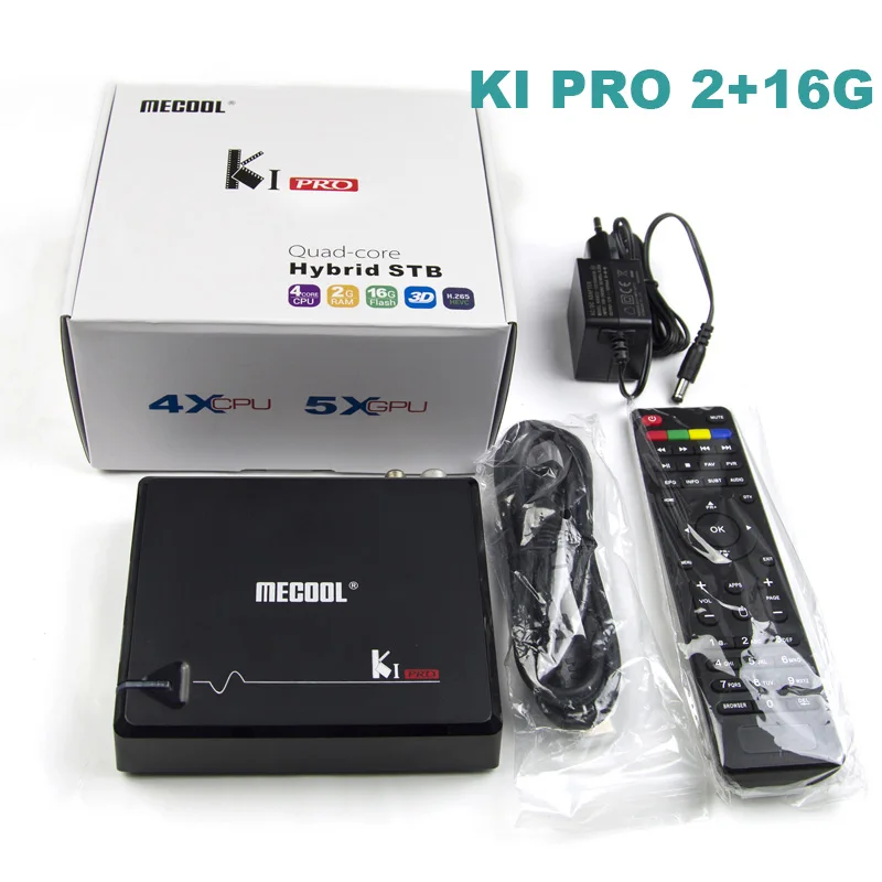 Mecool KIII PRO KI PRO KII PRO Tvbox 3g+ 16G 4K Wifi Tv box Android7.1 Blutooth/USB/TF 1000M LAN HDMI телеприставка медиаплеер - Цвет: KI PRO TV BOX