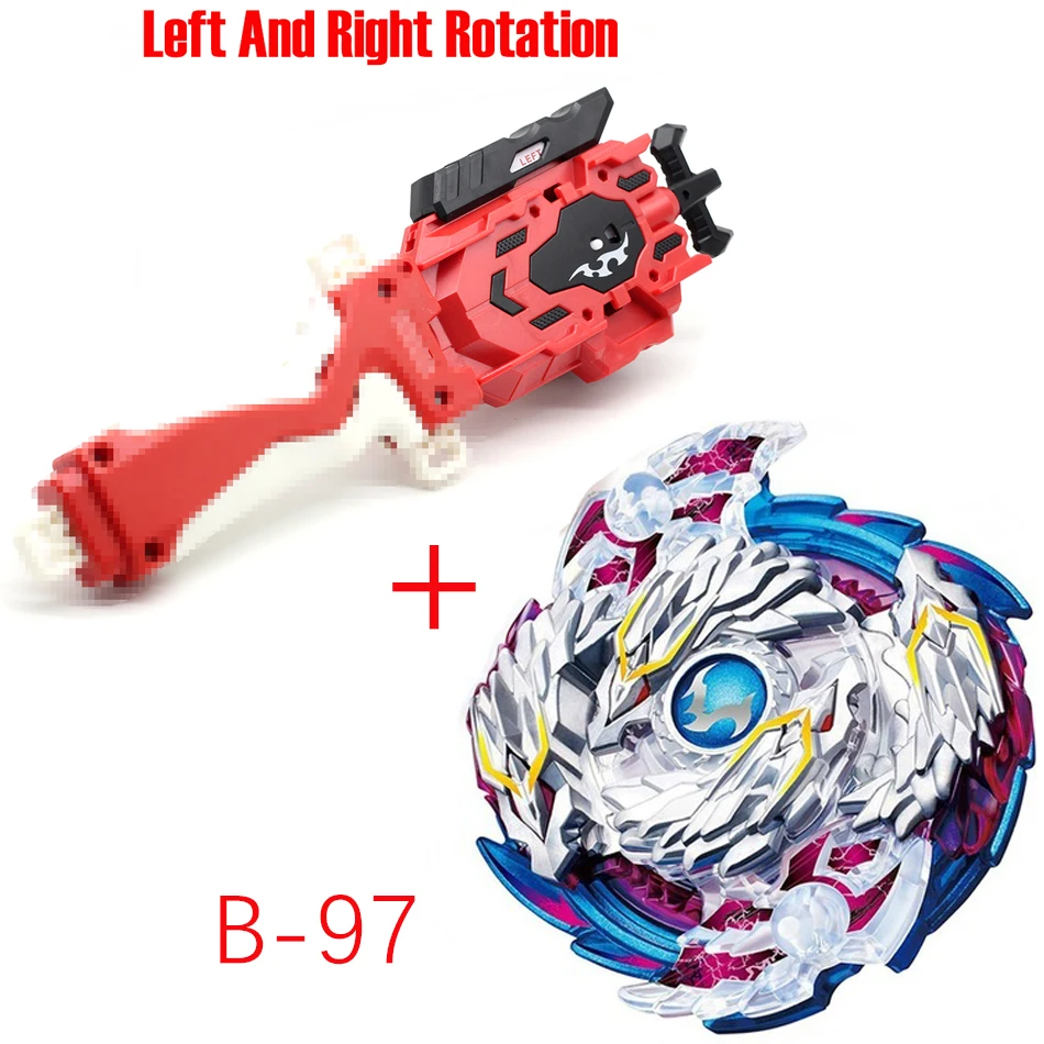 Новейшая модель; Beyblade Burst ToysB-145 B-144 B-143 B-140 с пусковым устройством и коробчатый отвал Металл Fusion Бог Прядильный механизм бей лезвия игрушка - Цвет: B-97