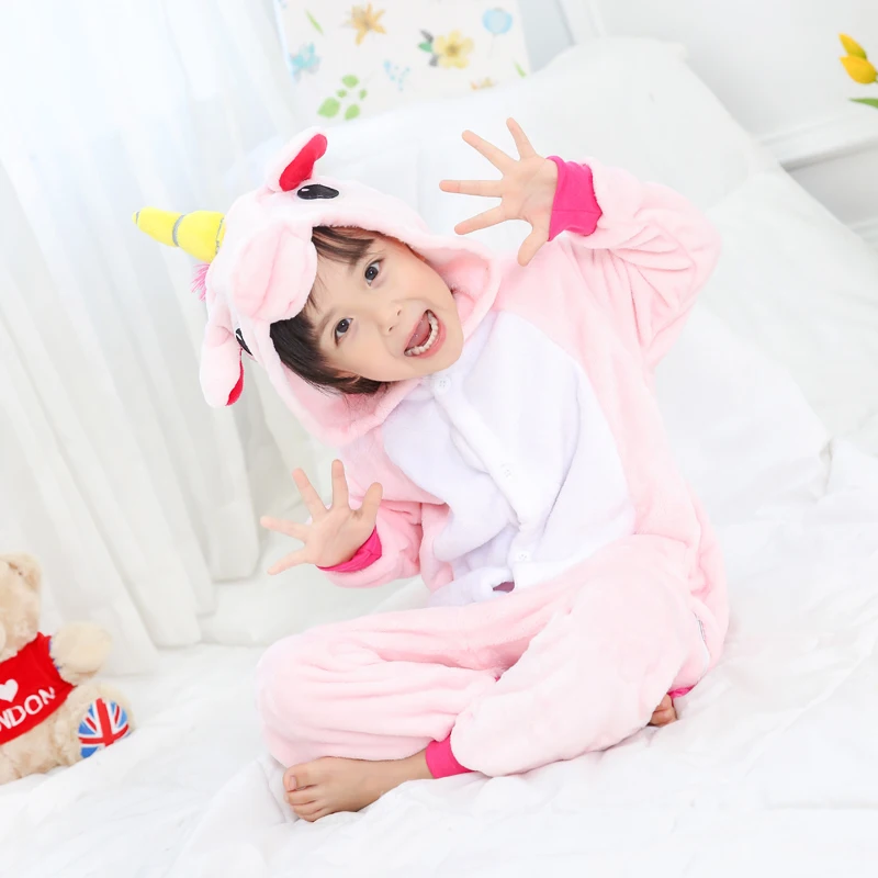 

Kigurumi Pajamas Unicorn Kids Animal Rainbow Pajamas for Boys Girls Costume Baby Pyjamas Kids Panda Onesies KidsWinter Sleepwear