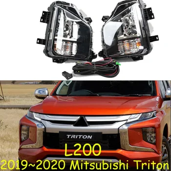 

car bumper headlight for Mitsubishi Triton fog light L200 2019~2020y halogen bulb 4300K Wire Headlamp for Triton fog lamp