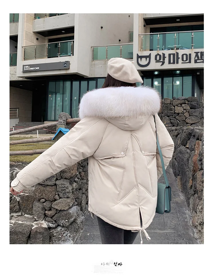 Photo Shoot Autumn And Winter New Style Loose And Plus-sized Short down Jacket Women's Slimming Short-height Thick Coat Cot