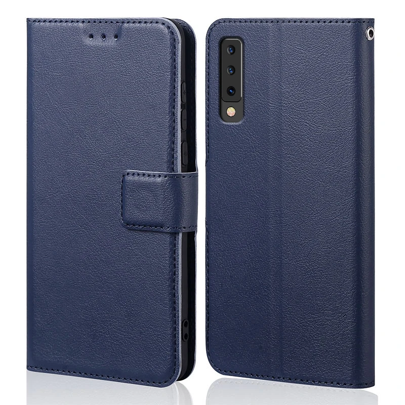 Чехол-книжка для Samsung Galaxy A7 2018 чехол-бумажник из искусственной кожи задняя крышка