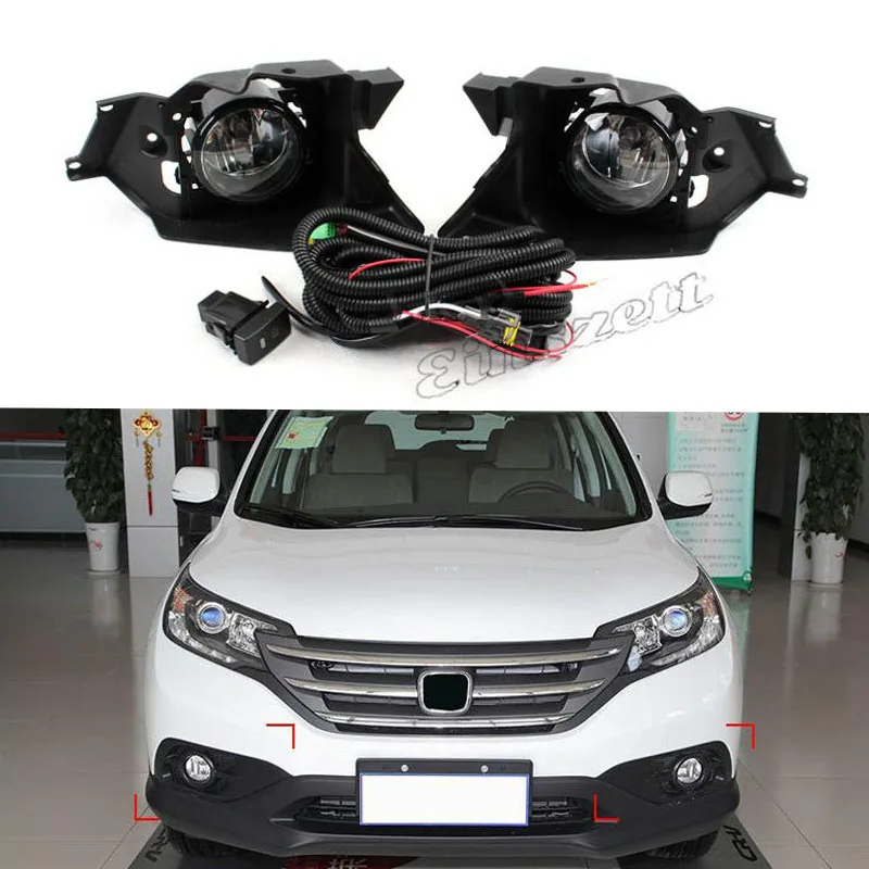 Противотуманная фара в сборе Автомобильная фара для Honda CRV 2012- дневного света переднего бампера галогенная лампа с крышкой переключателя