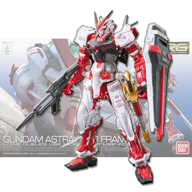 Модель Bandai RG 19 1/144 Red Heresy Gundam путаная красная машина для сборки экшн-фигурок Brinquedos