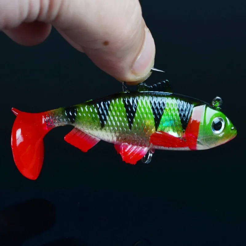 Lida fish бренд бутик кальмар приманка двойной крючок рот полный приманка для воды пакет из 5 Уникальный обтекаемый стиль дизайн