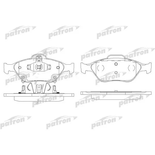 Колодки тормозные дисковые передн TOYOTA: YARIS 06 PATRON PBP189
