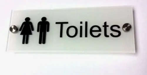 Customize TOILET DOOR SIGN PLAQUE - WALL GATE NAME WITH STANDOFFS 200x70 | Обустройство дома